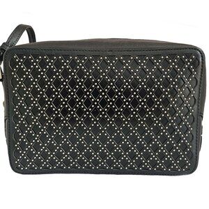 ALAIA BLACK STUDDED LEATHER CROSSBODY BAG